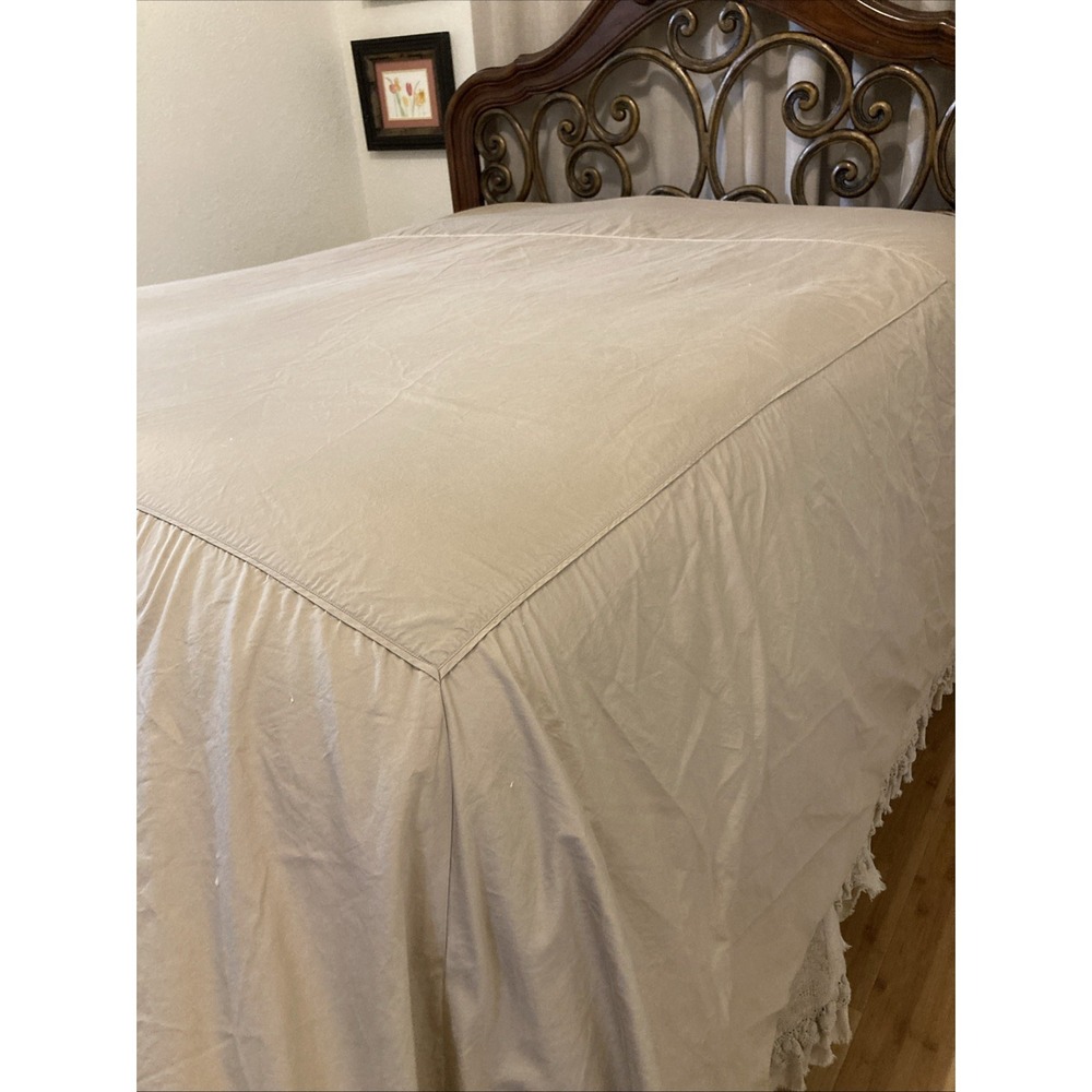 Front Gate 100% Cotton Tan Duvet King Size 104" W X97" - Picture 2 of 11